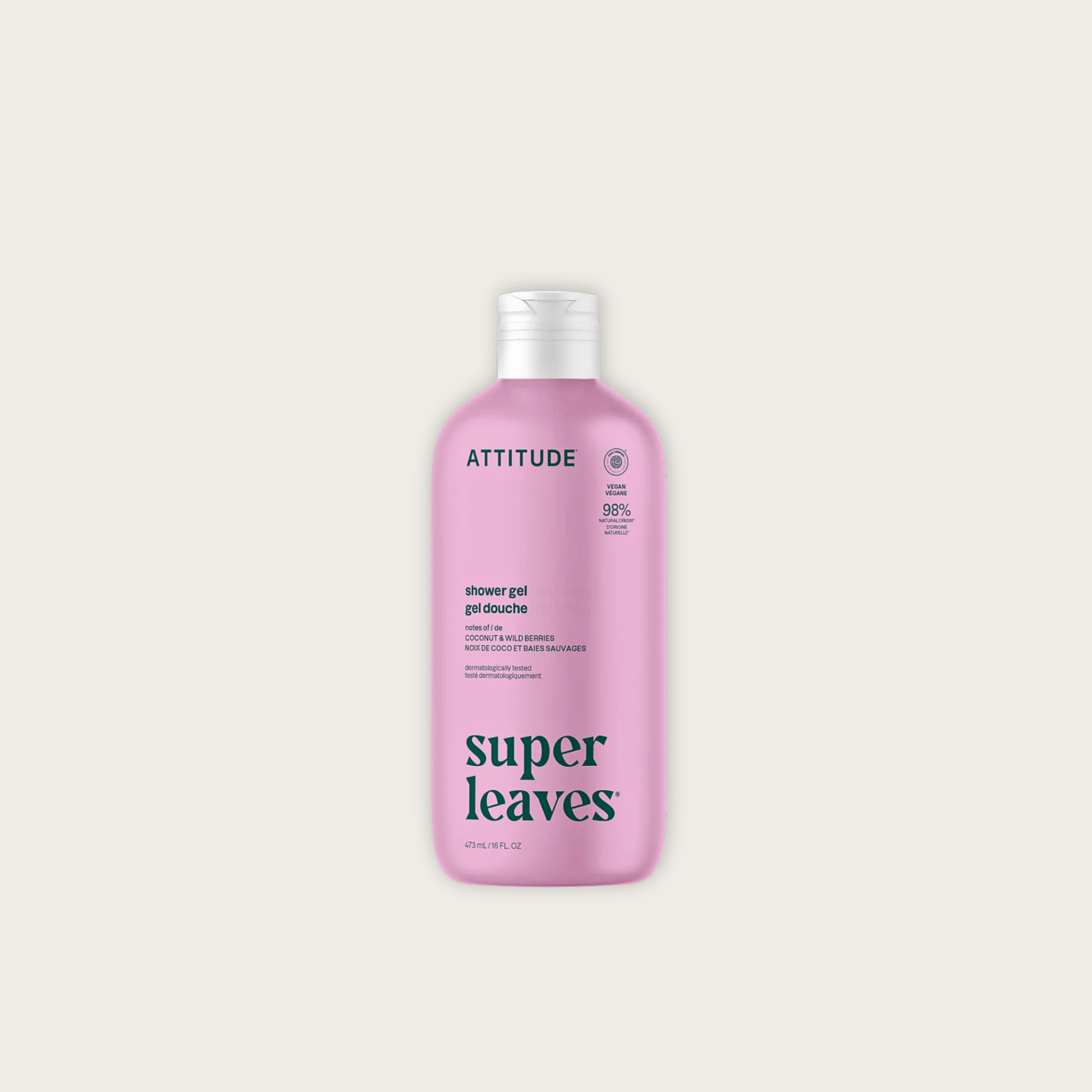 ATTITUDE Coconut and Wild Berries body wash