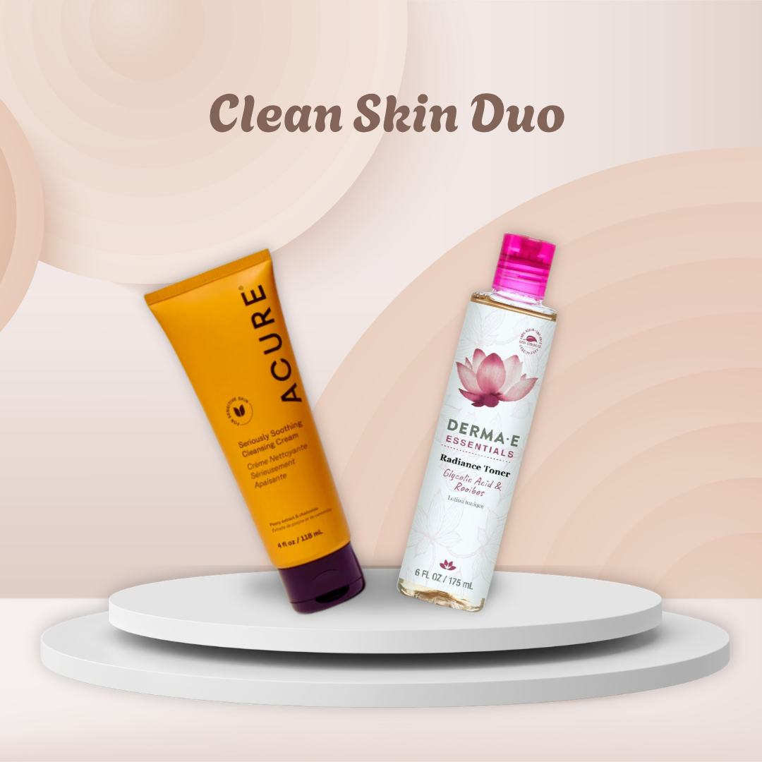 Clean Skin Duo with cleanser and radiance toner by Ardens