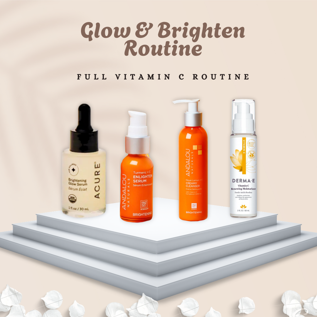 Glow and brighten Vitamin C skincare bundle by Ardens
